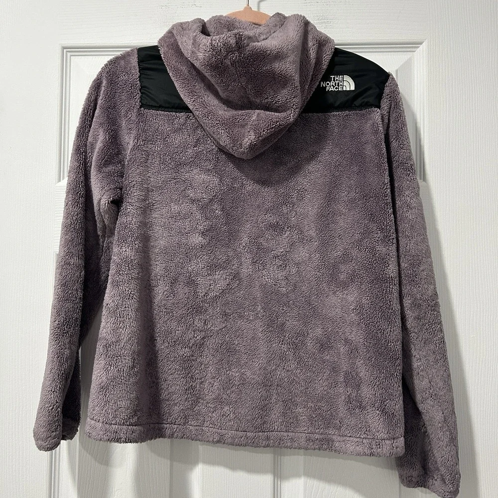 GIRLS YOUTH The North Face Oso Hooded Jacket Large 14/16 Zip Hoodie Ashen Purple